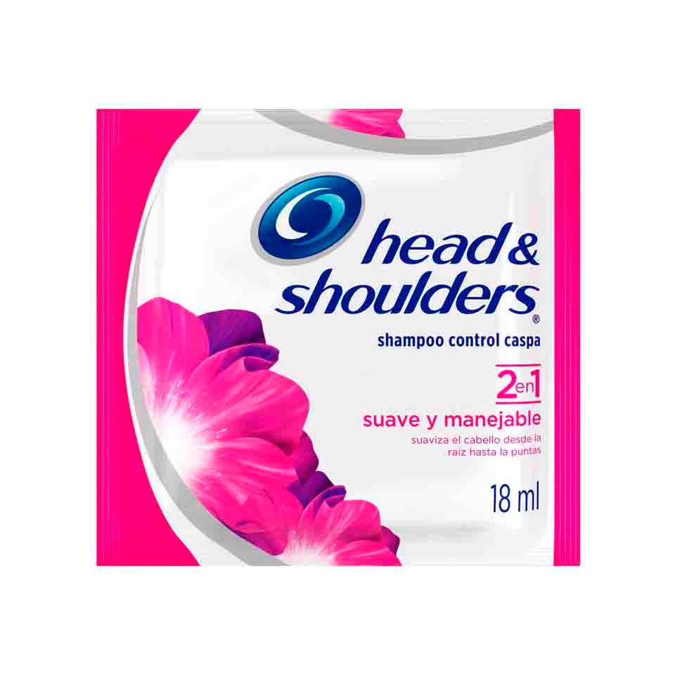 Shampoo Head & Shoulders Suave y Manejable Sachet 18 ML Boticas Pao